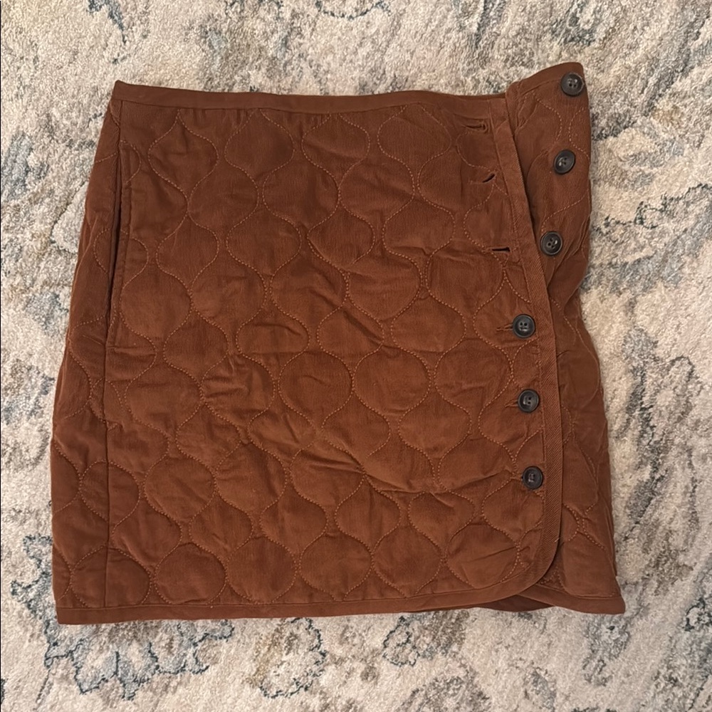 Madewell Brown Pencil Wrap Skirt